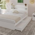 thumbnail image 3 of Nexera Hunter Platform Bed With Headboard And 1-Drawer Nightstand, 3 of 9