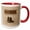Red/White, variant on 3drose, Boots on the Ground, Soldier Boots, Boot Print Design, 11oz Two-tone Red Mug