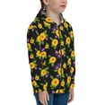 thumbnail image 5 of Kdxio Daisies Flowers Pattern Kids Boys Girls Zip Up Hoodie 3D Printed Hooded Sweatshirt Hoody Coat with Pocket 7-12 Y-Small, 5 of 6
