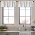thumbnail image 3 of LALILO Kitchen Curtain Valance Cute Little White Kawaii Rod Pocket Window Curtain 52"x 18" Set of 2, 3 of 5