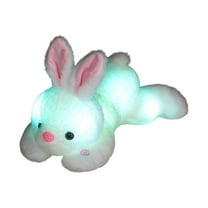JVBTVB Toys, Cute Glowing Rabbits Plushie Soft Toy for Childrens Sleep Comfortion with 2 AA BatteriesHoliday Gifts