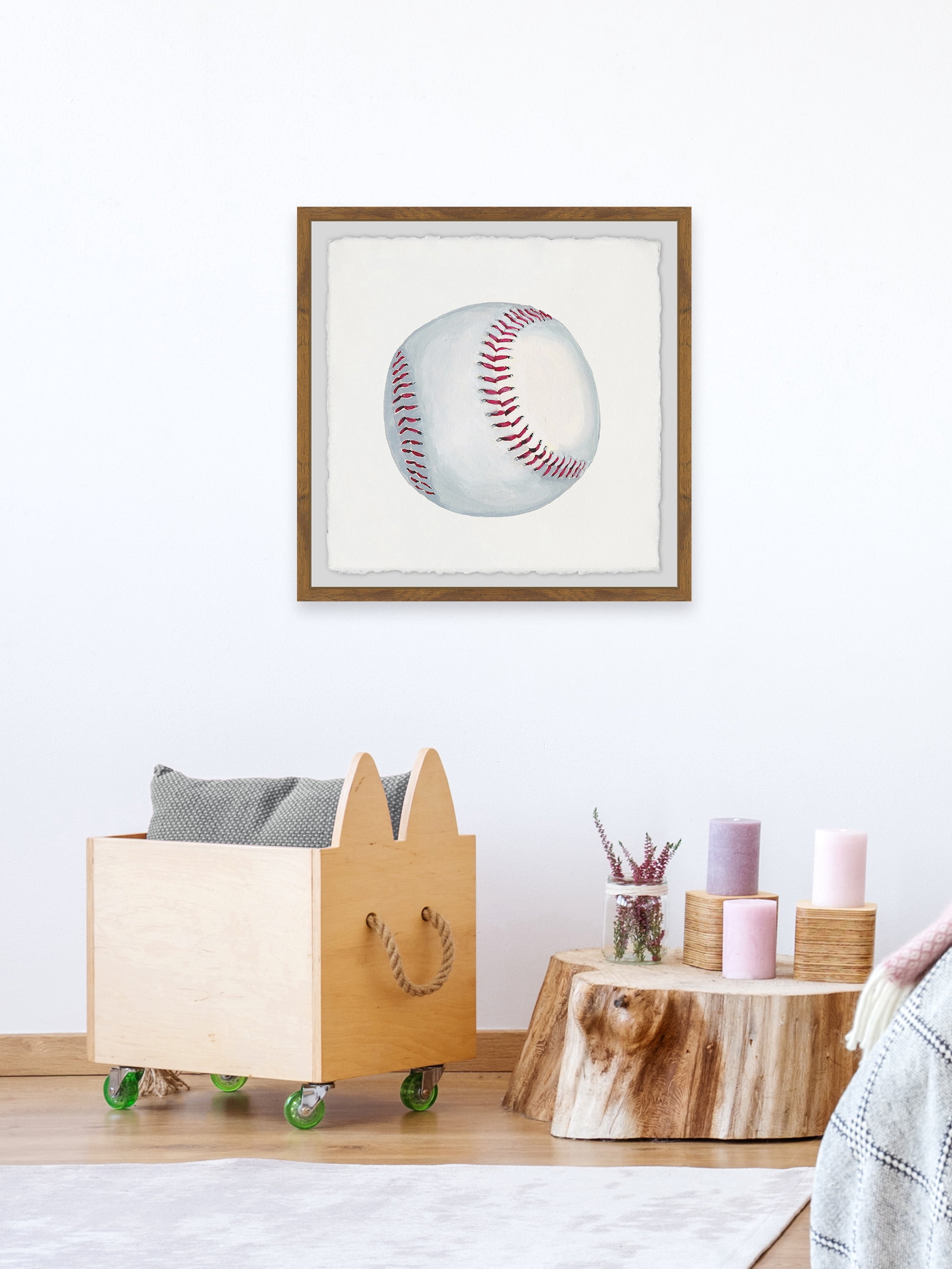 Marmont Hill Let's Play Baseball Framed Wall Art