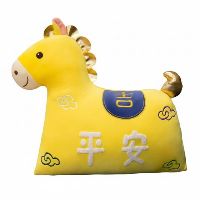 Abbraccia Cojín Año del Caballo, Almohada de Deseos, Decoración Hogar, Sofá, Cama, Regalo