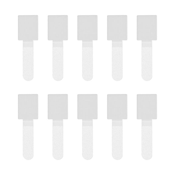 10 Pack Reusable Self-Adhesive Cable Management Straps Adjustable Hook and Loop Cord Organizers for Desk Wires, Headphones, Under Table Cable Management, Home and Office Use