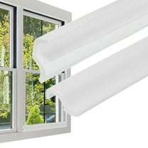 REGALWOVEN 10 Feet Kerf Weather Stripping Door Seal Self Adhesive PU Foam Weather Strip White