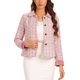 thumbnail image 1 of BLAZER DE TWEED A CUADROS DE VELVET CON COLLAR ELEGANTE PARA MUJERES CHIC M ROSA, 1 of 6