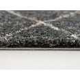thumbnail image 5 of Rug Branch Contemporary Geometric Shag Grey White Indoor Area Rug - 4x6, 5 of 5