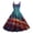 Deep Red, variant on Women Independence Day Dresses 50s 60s Vintage Sleeveless Star and Stripe Print Cocktail Swing Dress Retro Patchwork Midi Evening Dress Red M