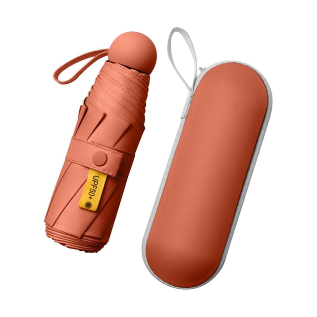 Mini pequeño plegable pequeño plegable para hombres y mujeres Naranja jinwen Cubierta compacta