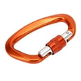 thumbnail image 3 of D Mosquetón Clip Aleación de Aluminio Auto Lock Heavy Duty D Ring Caribeener para Escalada Camping Naranja YUNYI BRAND  Deportes, 3 of 8