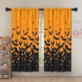 thumbnail image 5 of Blackout Kids Curtains,Halloween Bat Silhouette Pattern Childrens Insulated Curtains Set Of 2,Bedroom Essentials,Toddler Room Decor 52"x63", 5 of 5