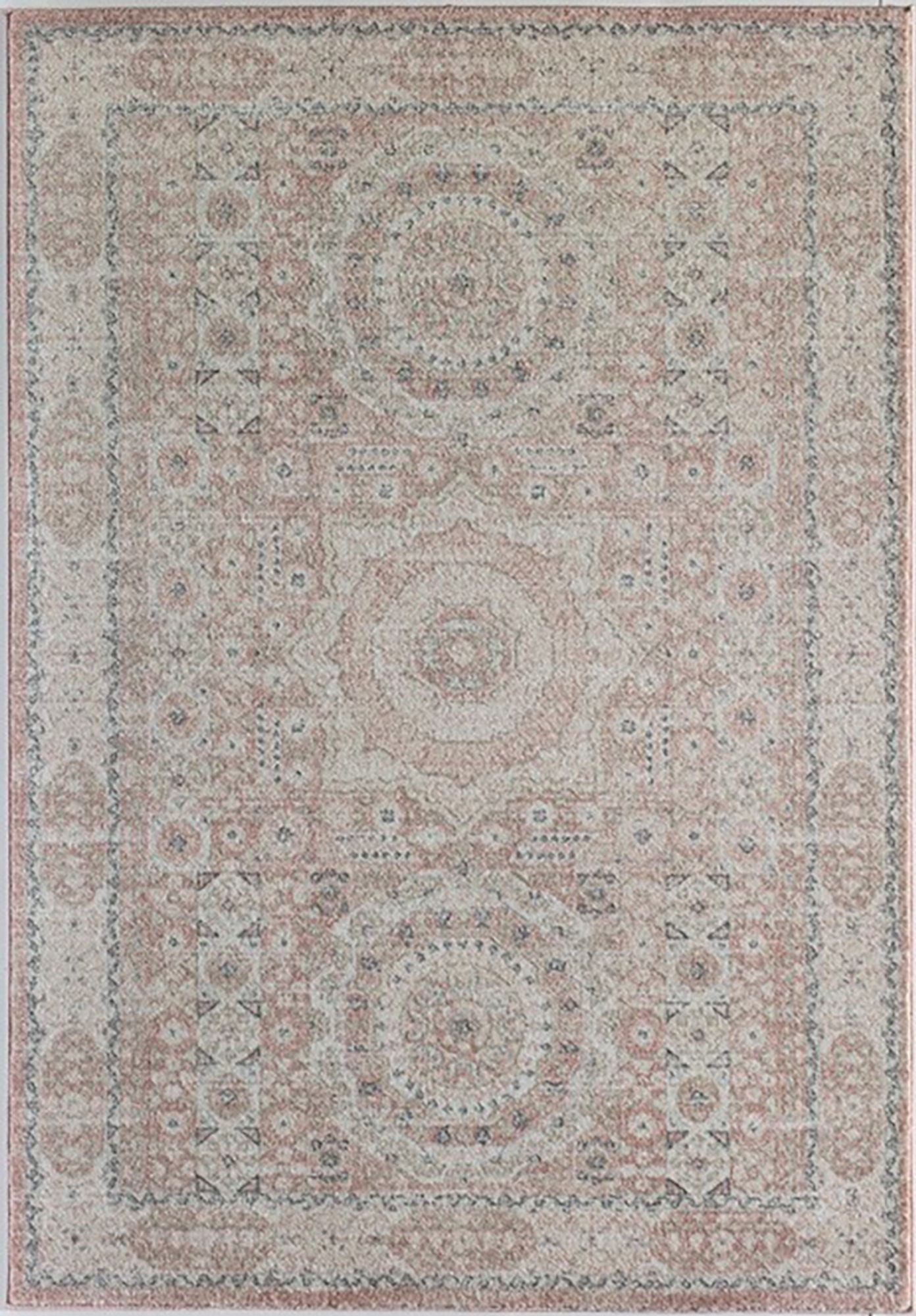 Harper HY60A Pink Lemonade Transitional Vintage Pink Area Rug, 5'x7'