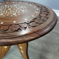 thumbnail image 4 of Natural Geo Table d'Appoint Décorative en Bois de Rose Sculptée à la Main, 4 of 4