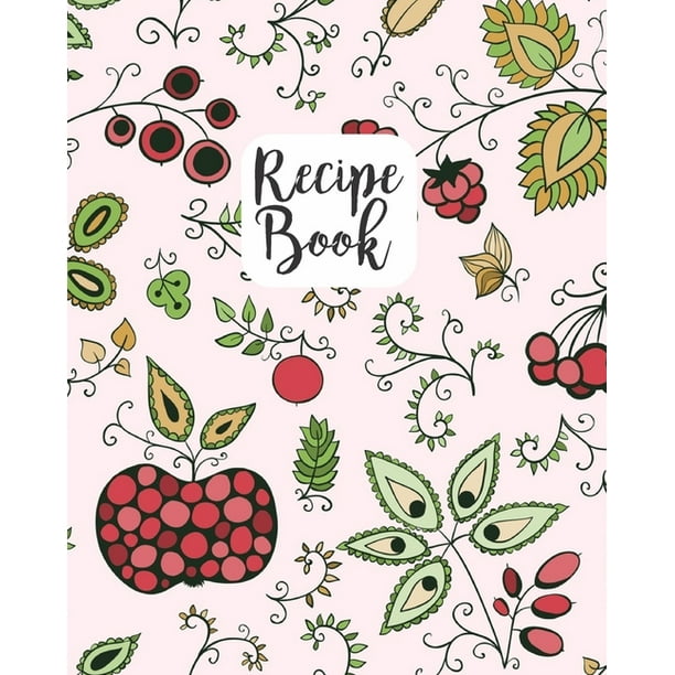 Recipe Book Cute Pink Cover Design Recipe Book Planner Journal