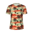 thumbnail image 5 of Wukai Colorful Hawaii Palms Print Men's Short-Sleeved Mesh T-Shirt,Quick-Dry Short Sleeve Workout T-Shirt-4X-Large, 5 of 8