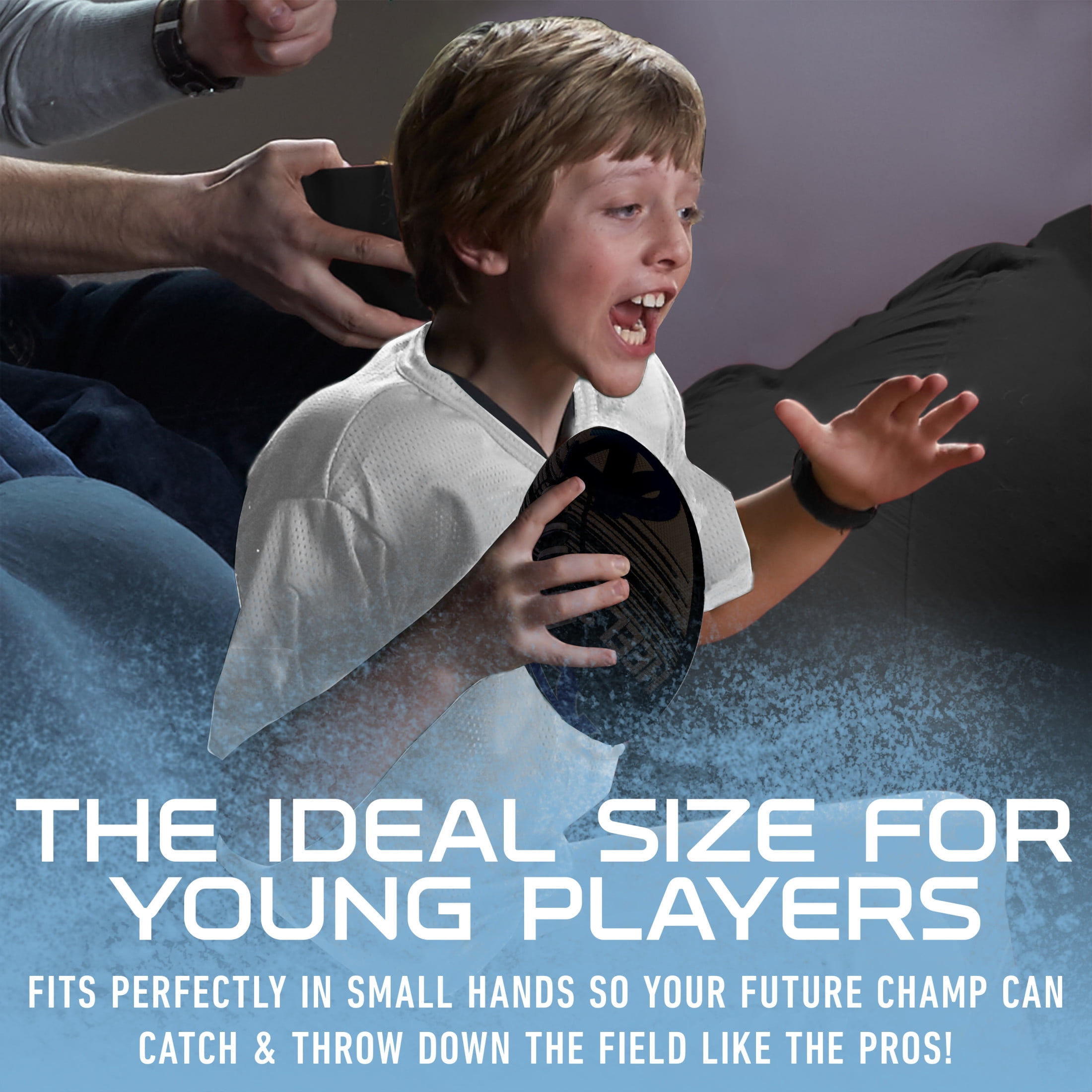 NCAA North Carolina Tar Heels Football - Youth Mini Football - 8.5" Football- SPACELACE Easy Grip Texture- Perfect for Kids !