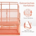 thumbnail image 4 of Organizador de escritorio con cajón Portalápices de escritorio de oficina con 5 compartimentos + 1 cajón grande de malla de alambre, 4 of 5