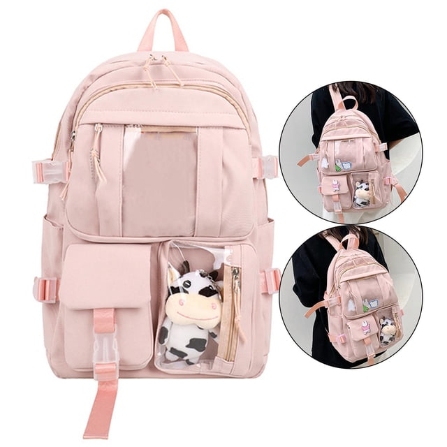 Mochila de viaje Macarena para chica capacidad para estudiante Rosa lindas mochilas