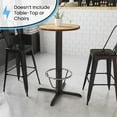 thumbnail image 3 of Flash Furniture Beverly 33'' x 33'' Restaurant Table X-Base with 4'' Dia. Bar Height Column and Foot Ring, 3 of 5