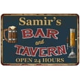 thumbnail image 1 of Samir's Green Bar & Tavern Rustic Sign 12 x 18 Matte Finish Metal 112180047367, 1 of 1