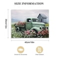 thumbnail image 3 of ARISTURING Green Truck with Blush Morning Glory Poster Canvas Print Painting Picture Wall Art Bedroom Living Room Decor, 3 of 5
