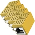 thumbnail image 2 of Acoplador RJ45 LinkFusionYellow 4 Pzas VentDepot Hasta 1000Mbps Interior Amarillo Plástico y Metal, 2 of 2