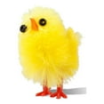 thumbnail image 1 of Toystoory Mini pollito de Pascua de plástico amarillo para manualidades, pantalla de simulación de fibra química, decoración para niños, Kits de decoración para fiestas, 1 of 6