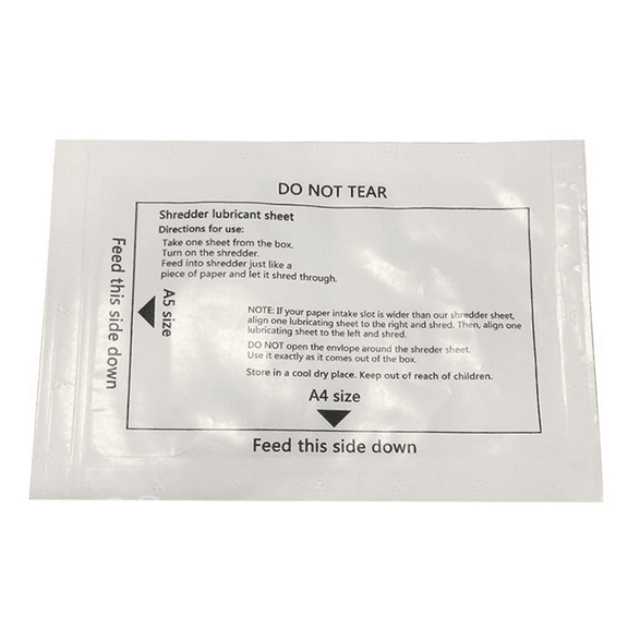 36PCS Paper Shredder Lubricant Sheets Shredder Lubricating Oil Portable Paper Type Lubricating Oil For