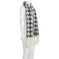 thumbnail image 2 of Dkny Oversized Houndstooth Scarf, Black, 2 of 2