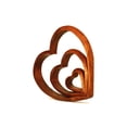 thumbnail image 3 of Wooden Handmade Abstract Sculpture Statue Handcrafted "Hearts of Love" Gift Art Decorative Home Decor Figurine Accent Decoration Artwork Hand Carved, 3 of 5