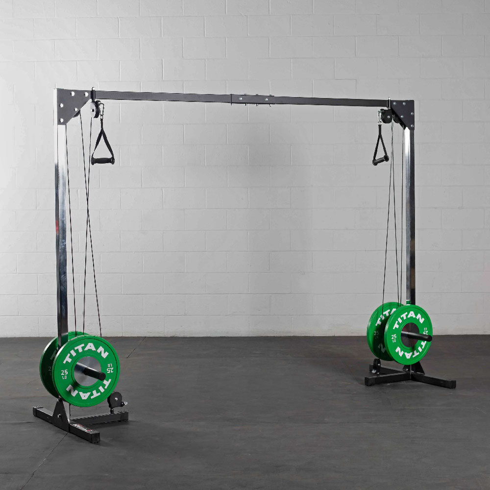 Titan Fitness Cable Crossover Machine, Rated 440 LB, Upper Body Specialty Machine Weightlifting and Bodybuilding