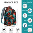 thumbnail image 6 of Durable Lightweight Backpack Featuring Hawaii Tropical Wind Palm Leaves: Perfect Gift for Students, Laptop Daypack for High School, College, Large Capacity Campus Commute, 6 of 6