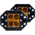 thumbnail image 1 of Heretic 6-Series Quattro Combination Spot/Flood Light, Black Flush Mount, 1 of 1
