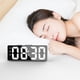 thumbnail image 2 of Reloj Despertador Digital (Alimentado por BateríA) o Reloj de Mesa Alimentado por USB Snooze Modo Nocturno 12/24H Relojes LED ElectróNicos Negro, 2 of 8