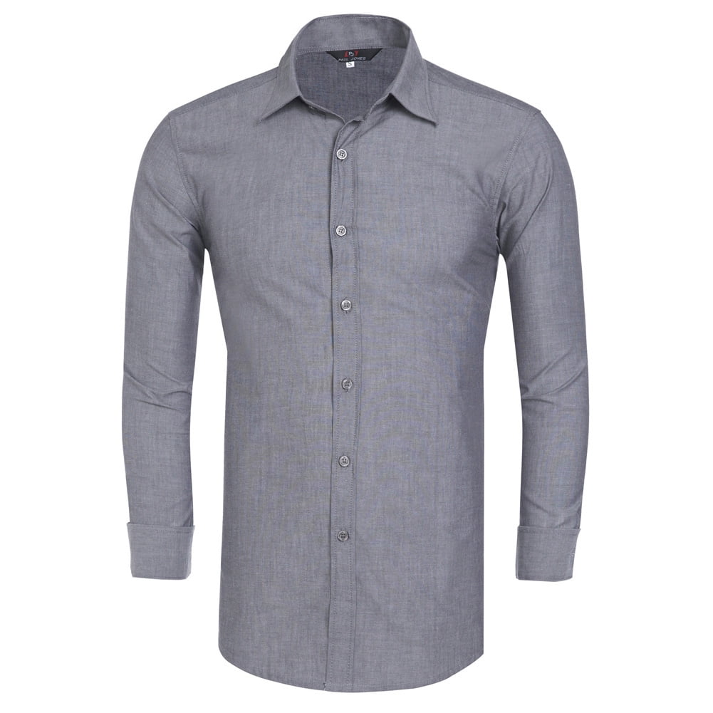 Paul Jones - Men's Long Sleeve Business Casual Dress ...