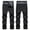 Black, variant on HUPOM Slim Fit Dress Pants For Men Mens Work Pants Track Pants High Waist Rise Short Straight-Leg Black 2XL