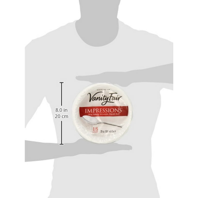 Vanity fair top disposable plates