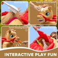 thumbnail image 4 of Qaba 12V Ride On Horse Toy, Battery Powered Ride on Toy with Carrot Toy, Comb and Animal Sounds, Electric Rocking Horse for Toddlers, Brown, 4 of 10