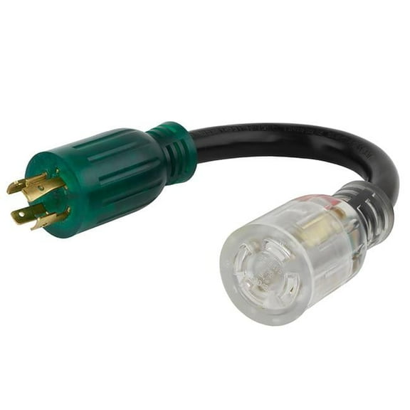 12 in. Color Connect 12-3 SJTW 120-240V Adapter Cord