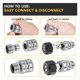 thumbnail image 4 of Juego de Adaptadores para Lavadora A PresióN, Kit de DesconexióN RáPida, Giratorio M22 A DesconexióN RáPida de 3/8 Pulgadas, de 3/4 Pulgadas A DesconexióN RáPida, 4 of 5