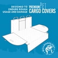 thumbnail image 3 of Bulldogology Premium SUV Cargo Liner Funda de asiento para perros – Funda de carga para maletero de mascotas, resistente al agua, respaldo antideslizante, lavable, con protección de solapa de parachoq, 3 of 5