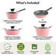 thumbnail image 5 of Neoflam 7-Piece Ceramic Cookware Set, Pink, 5 of 6