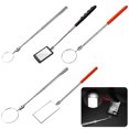 thumbnail image 1 of 5 Pcs Miroir d'Inspection Télescopique Miroir Rond Outil d'inspection en Acier Inoxydable, 1 of 4