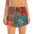 thumbnail image 4 of Lsque Mandala Colorful Printed Women's Running Shorts with Liner Pockets,Elastic Quick Dry Workout Athletic Gym Yoga Shorts,Womens High Waist Shorts-X-Large, 4 of 9