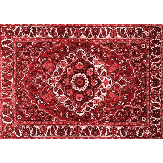 Ahgly Company Indoor Rectangle Persian Red Traditional Area Rugs, 7' x 10'