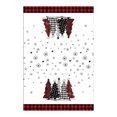 thumbnail image 1 of Festive Holiday Snowman and Fir Tree Patterned Kitchen Towels for Seasonal and Drying Dishes, 1 of 6
