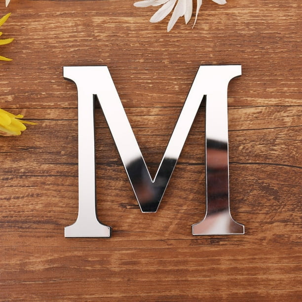 Family Wall Decor Letter Signs,3D Acrylic Decorative Mirror Wall Stickers English Letters Home Family Combination Self-Adhesive DIY Mirror Wall Sticker