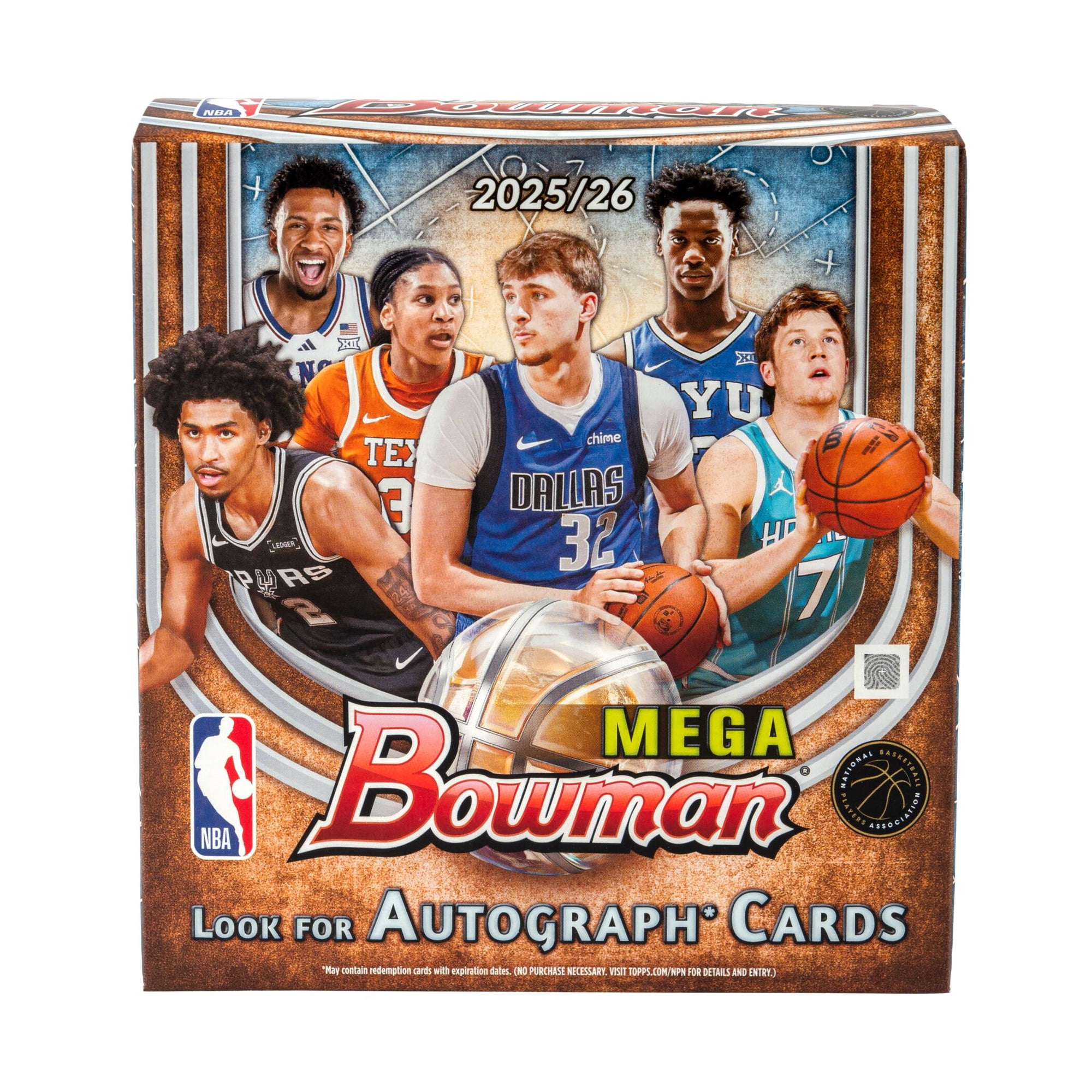 25-26 Topps Bowman NBA Basketball Trading Cards Mega Box