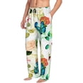 thumbnail image 2 of Disketp Floral Vintage Men'S Pajama Pants - Ultra Soft Fleece Sleep And Lounge Pants (Size: S-Xxl), 2 of 9