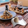 thumbnail image 4 of Gustito Ceramic Egg Cup Set with Egg Topper Cutter for Soft Boiled Breakfast, 4 of 6